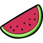 Wassermelone Stück Keil-Vektor-Bild