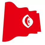Bandiera tunisina vettoriale