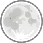 Illustration vectorielle de l'icône météo couleur ciel de nuit claire