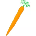 Image vectorielle de carotte orange