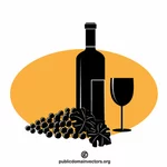 Víno štítek grafika