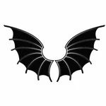 Graphismes d'art de clip de silhouette d'ailes