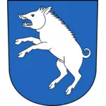 Vector dibujo de escudo de Berg am Irchel municipio