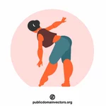 Femme faisant de l’aérobic
