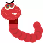 Computer worm teken vectorafbeeldingen