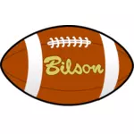 Bilson रग्बी गेंद वेक्टर छवि