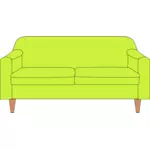 Canapé en couleur verte