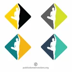Дизайн логотипа класса йоги