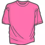 Rosa t-shirt vektorbild