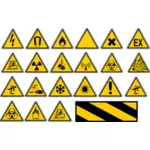 危険警告標識、slection ベクター グラフィックス