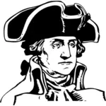 Illustration vectorielle du portrait de George Washington